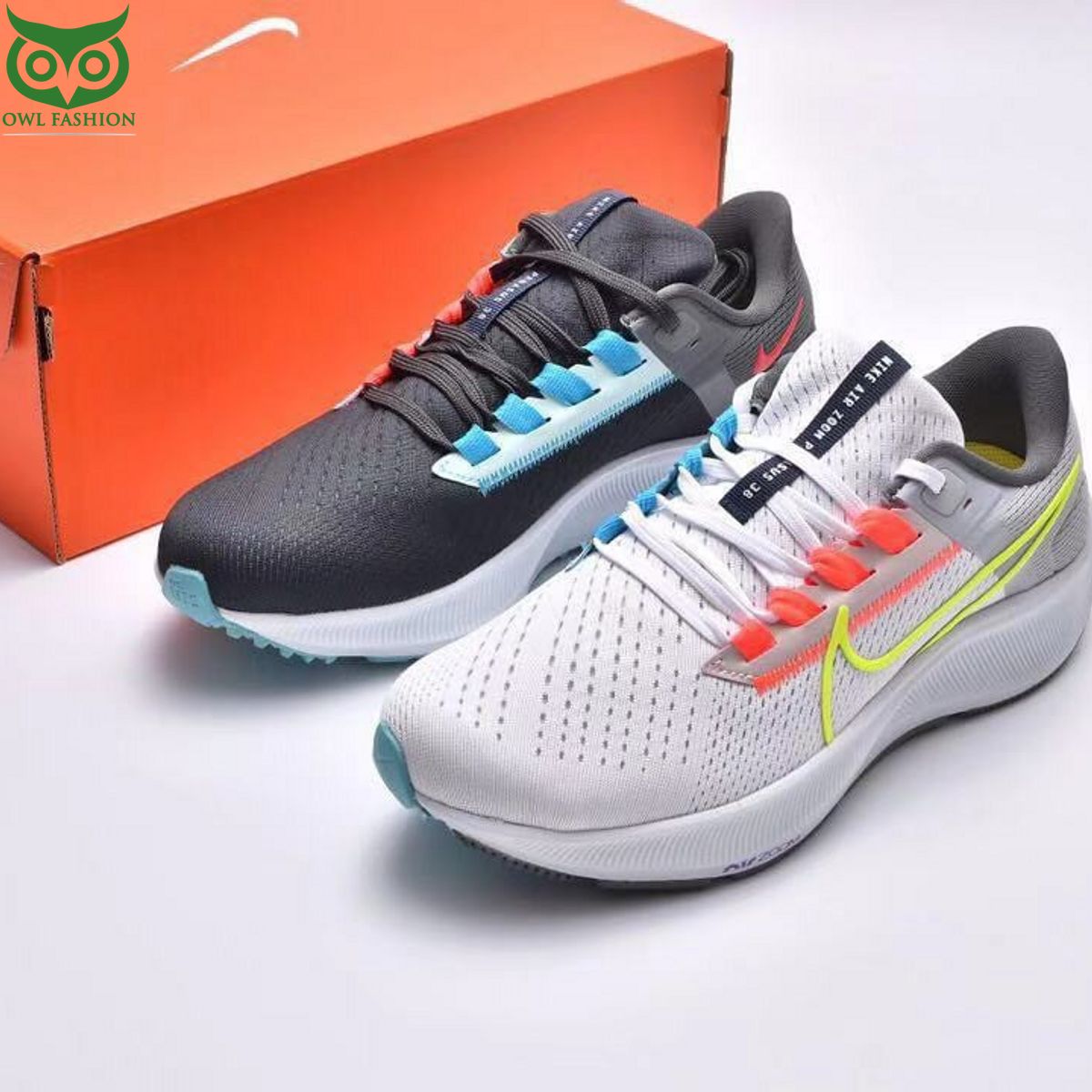 Nike Air Zoom Pegasus 38 Limited Edition Dark Smoke Grey White Shoes Sneakers