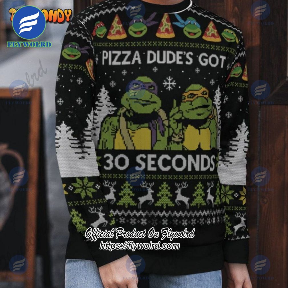 Ninja Turtles All Over Print Ugly Christmas Sweater