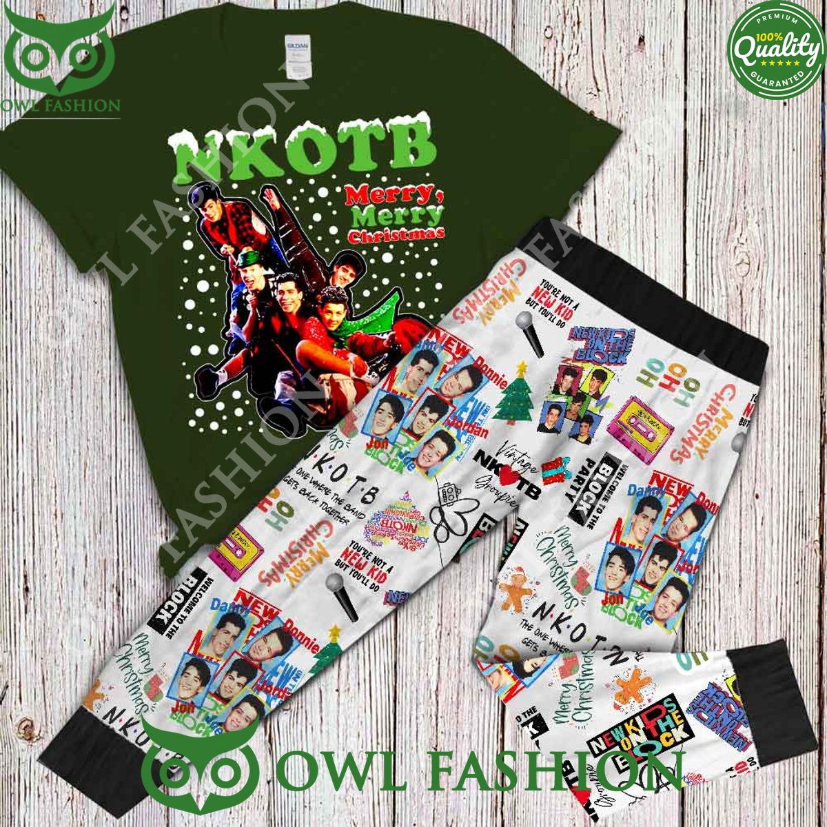 NKOTB All I Want For Christmas is New Kids On The Block Pajamas Set