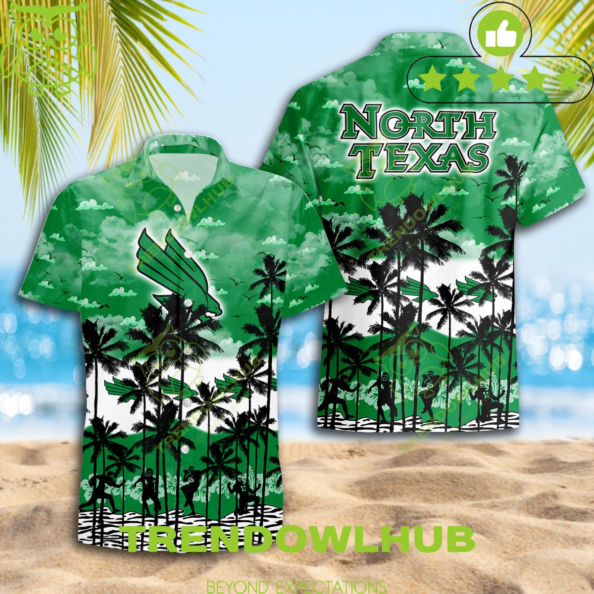 North Texas Mean New Design 2024 NCAA Hawaiian Shirt