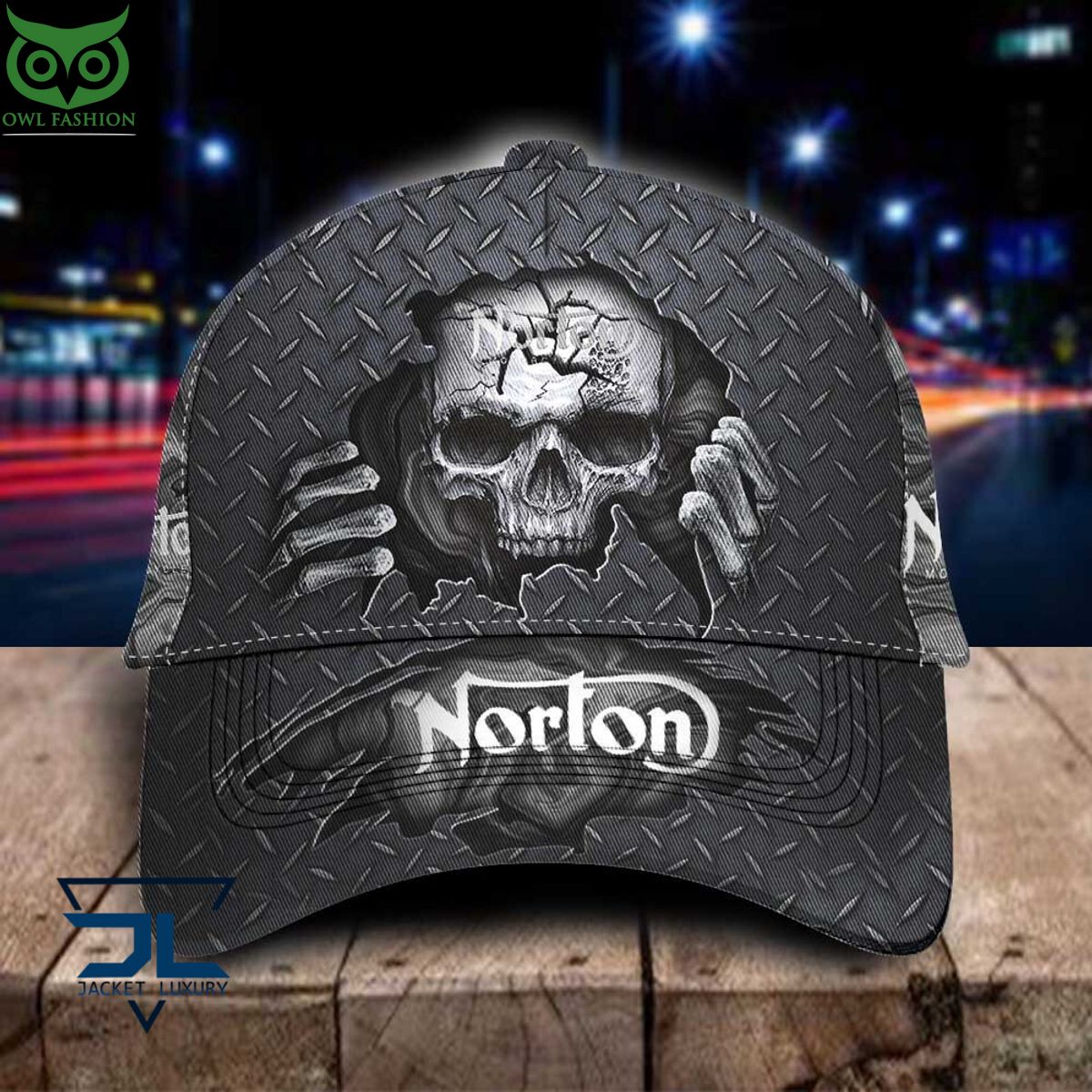 Norton Car Skull Metal New Classic Cap