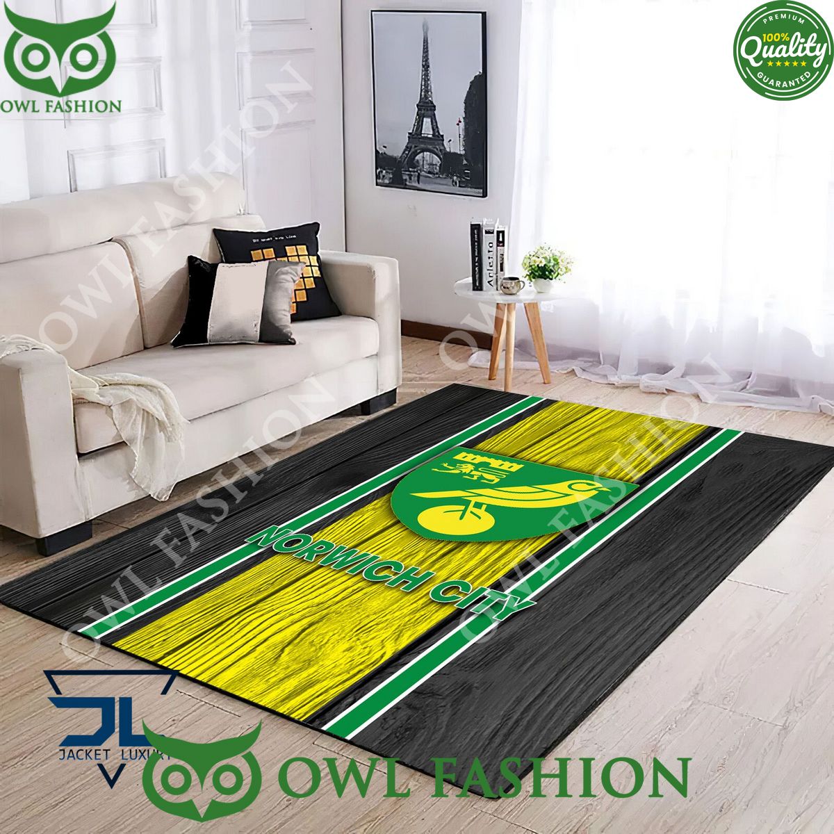 Norwich City EFL Football Rug Carpet Living Room