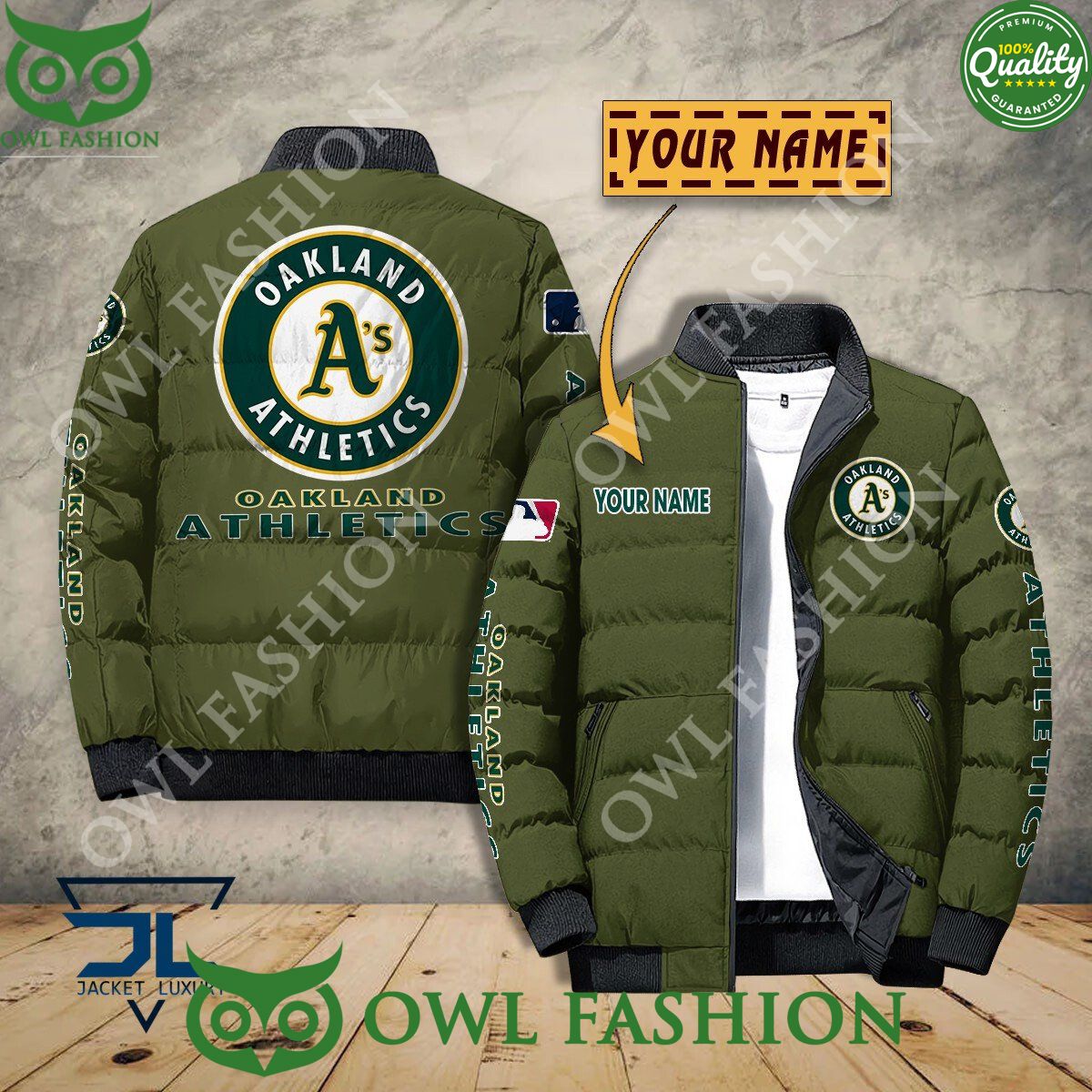 Oakland Athletics Custom Name MLB Baseball Jacket Sport