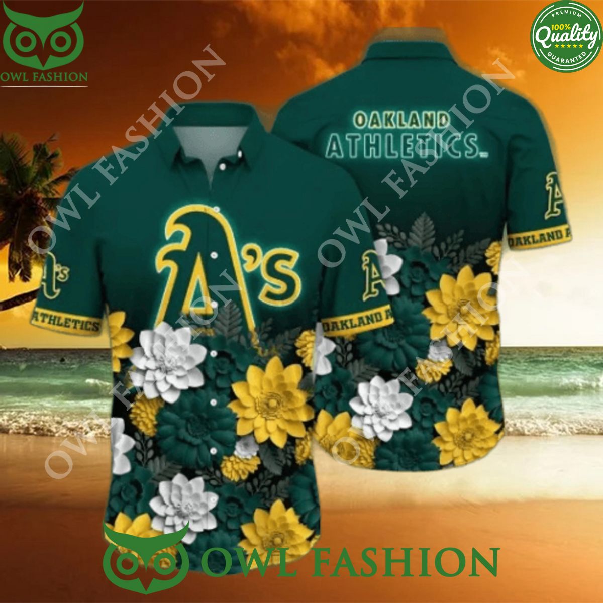 Oakland Athletics MLB Flower Summer Vibe Hawaiian Shirt