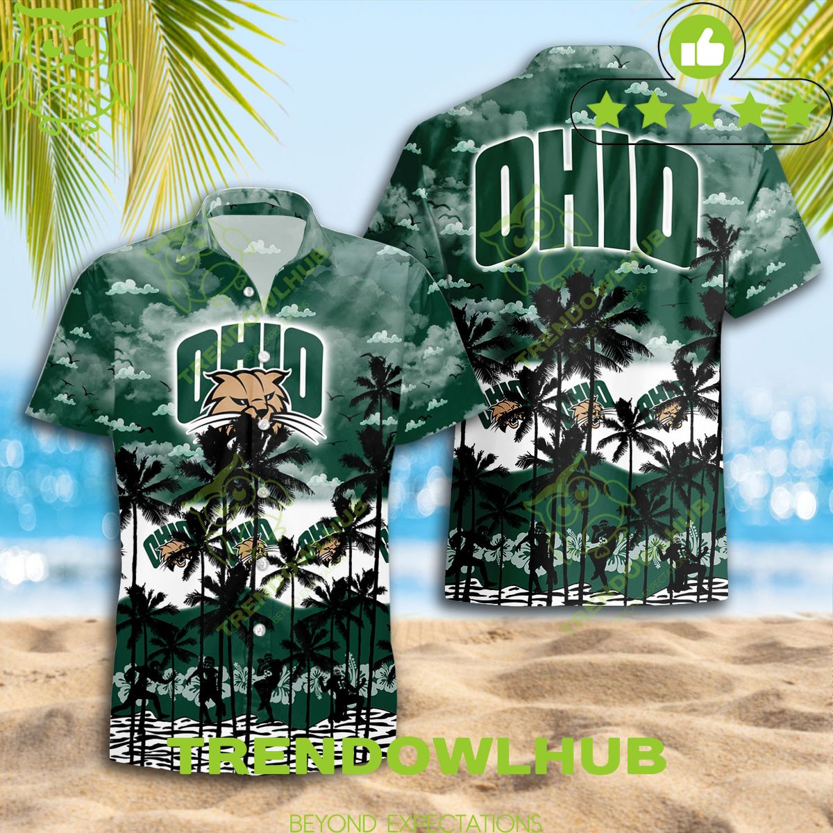 Ohio Bobcats New Design 2024 NCAA Hawaiian Shirt