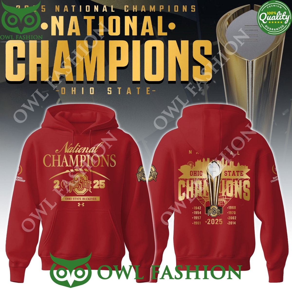 Ohio State Buckeyes is 2025 National Champion hoodie