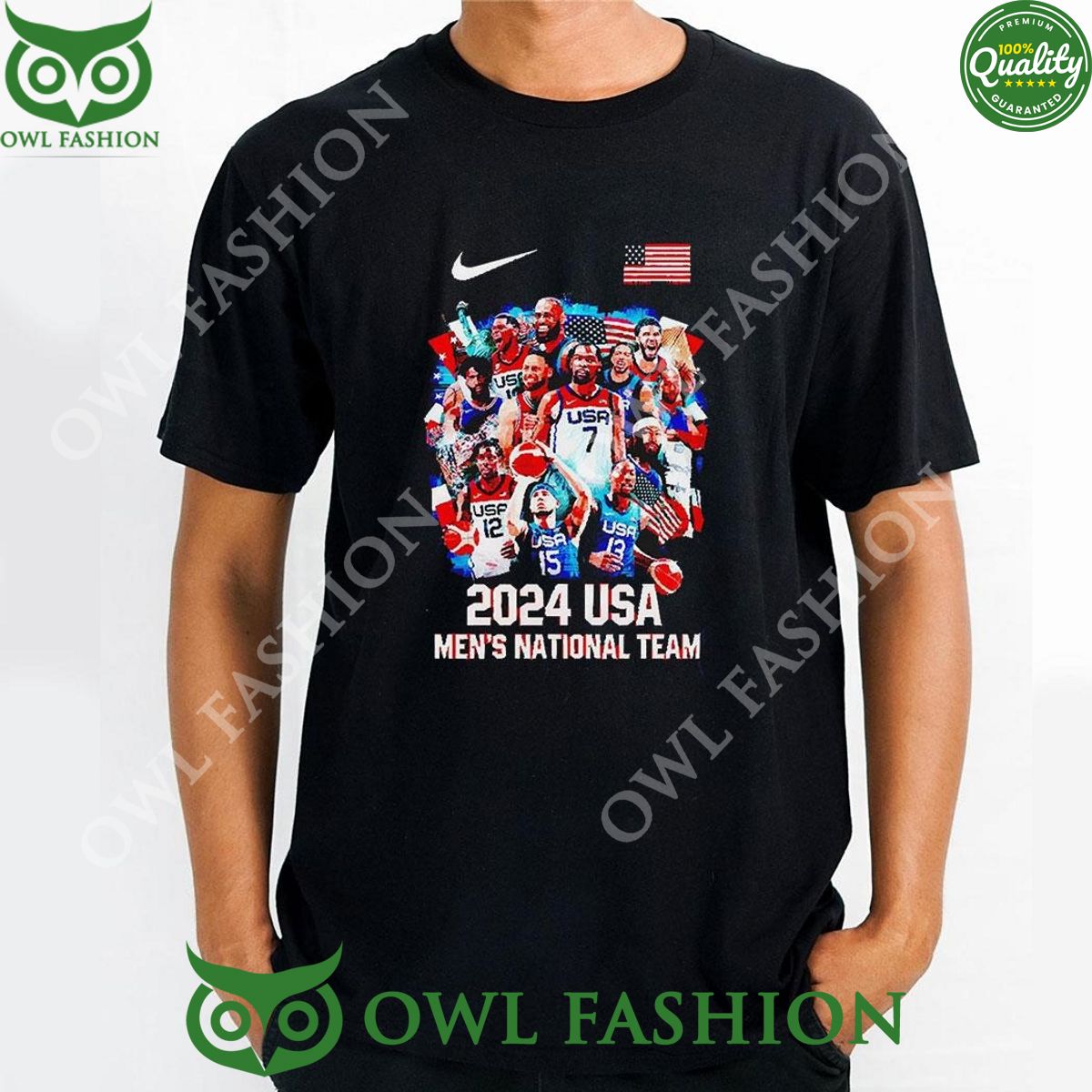 Olympic Paris 2024 America Flag National Team t shirt