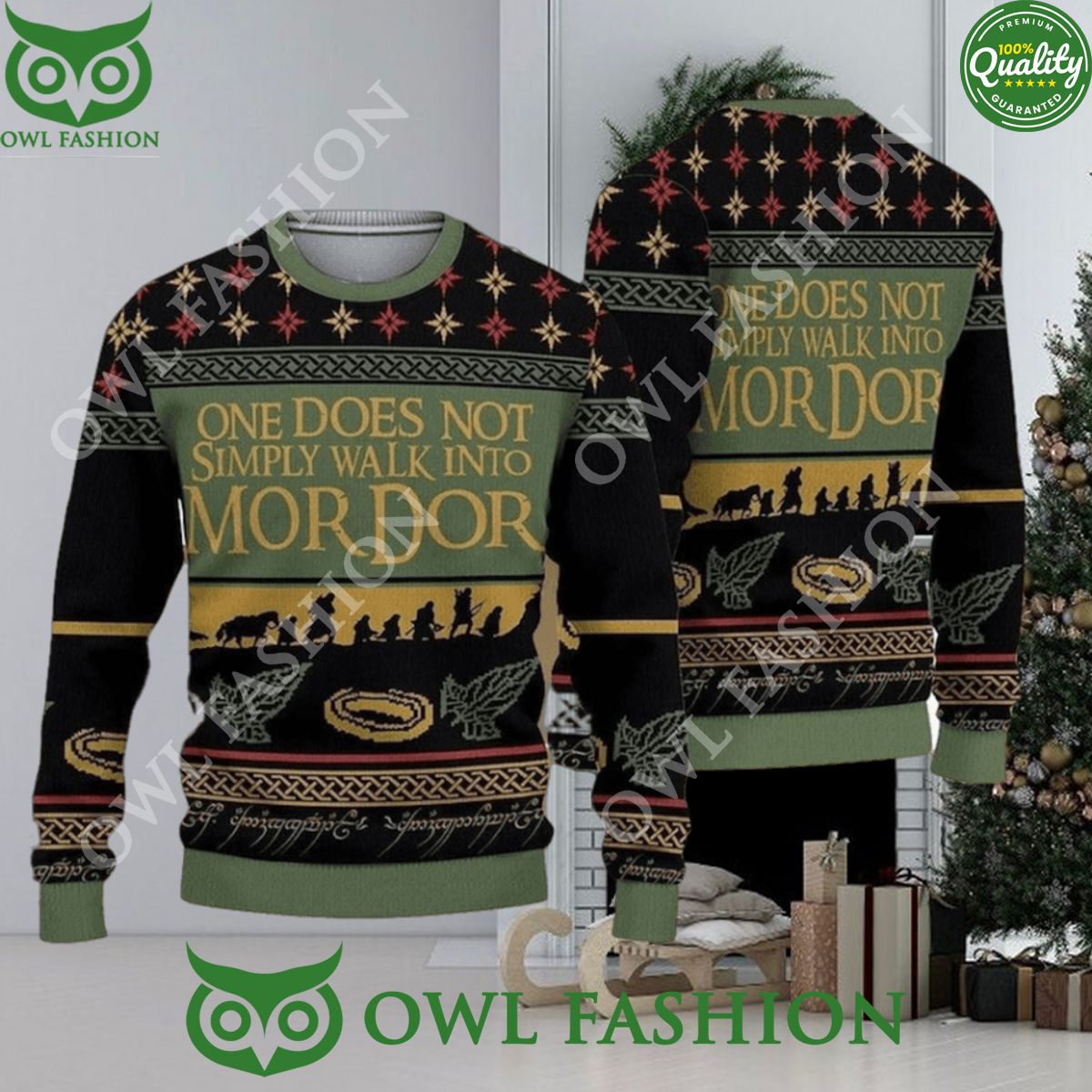 One Does Not Simply Walk Into Mordor Ugly Xmas Sweater