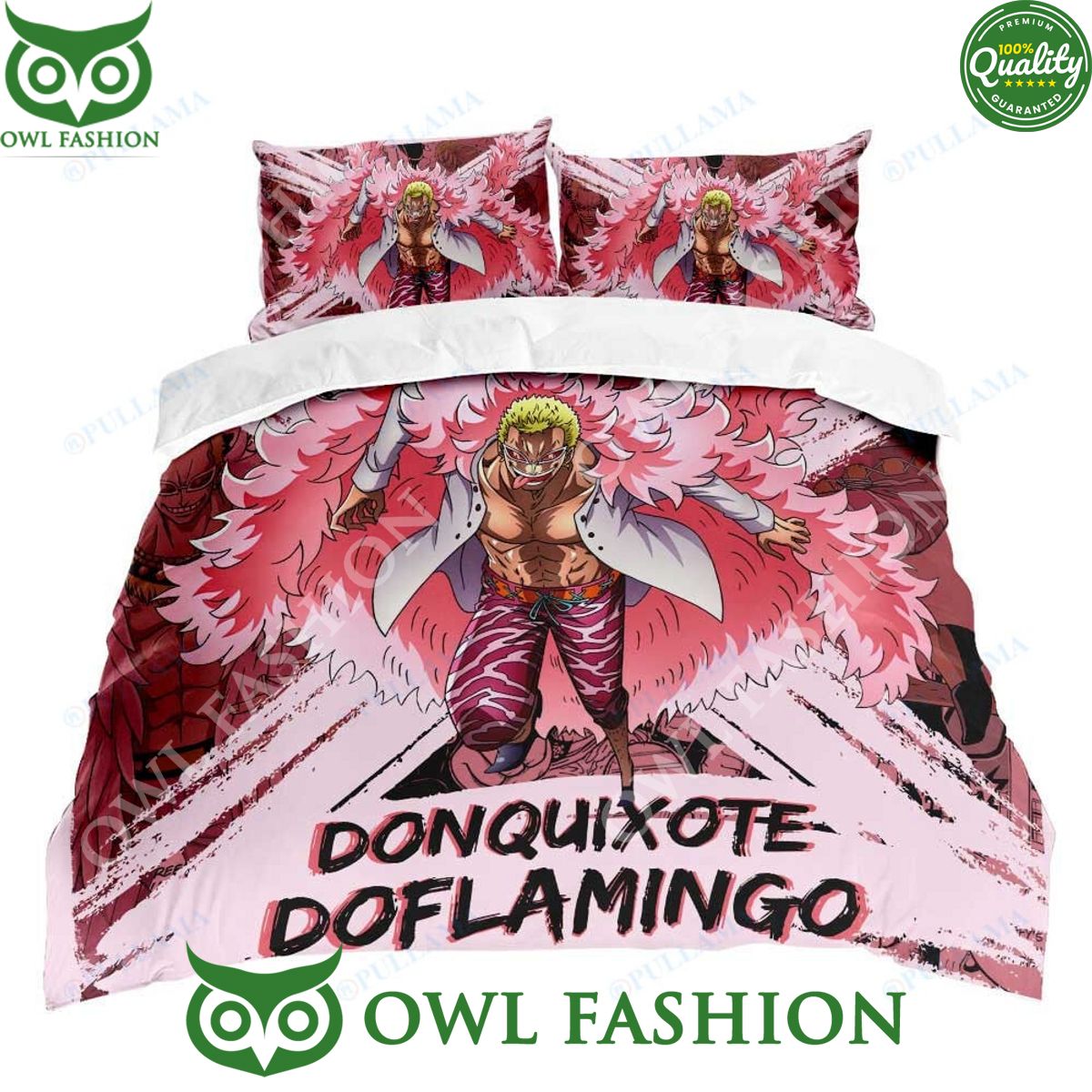 One Piece Donquixote Doflamingo Bedding Set Anime
