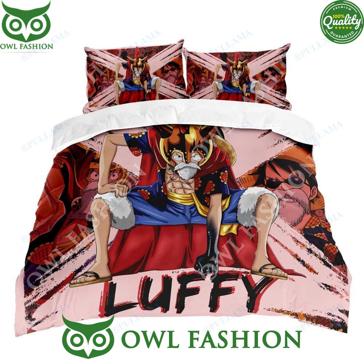 One Piece Monkey D. Luffy Dressrosa Arc Bedding Set Anime