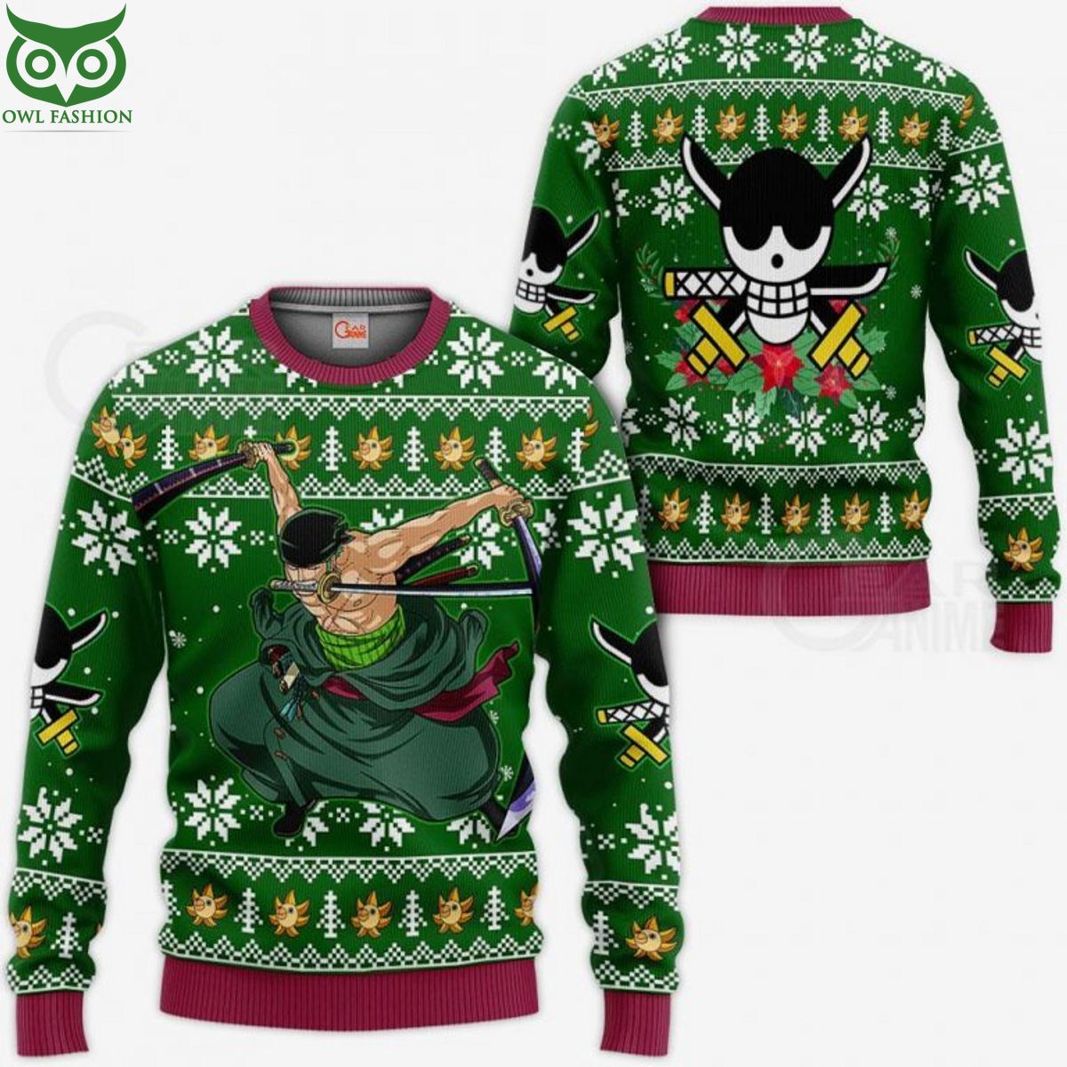 OnePiece Zoro Swordsman Best Ugly Sweater Jumper