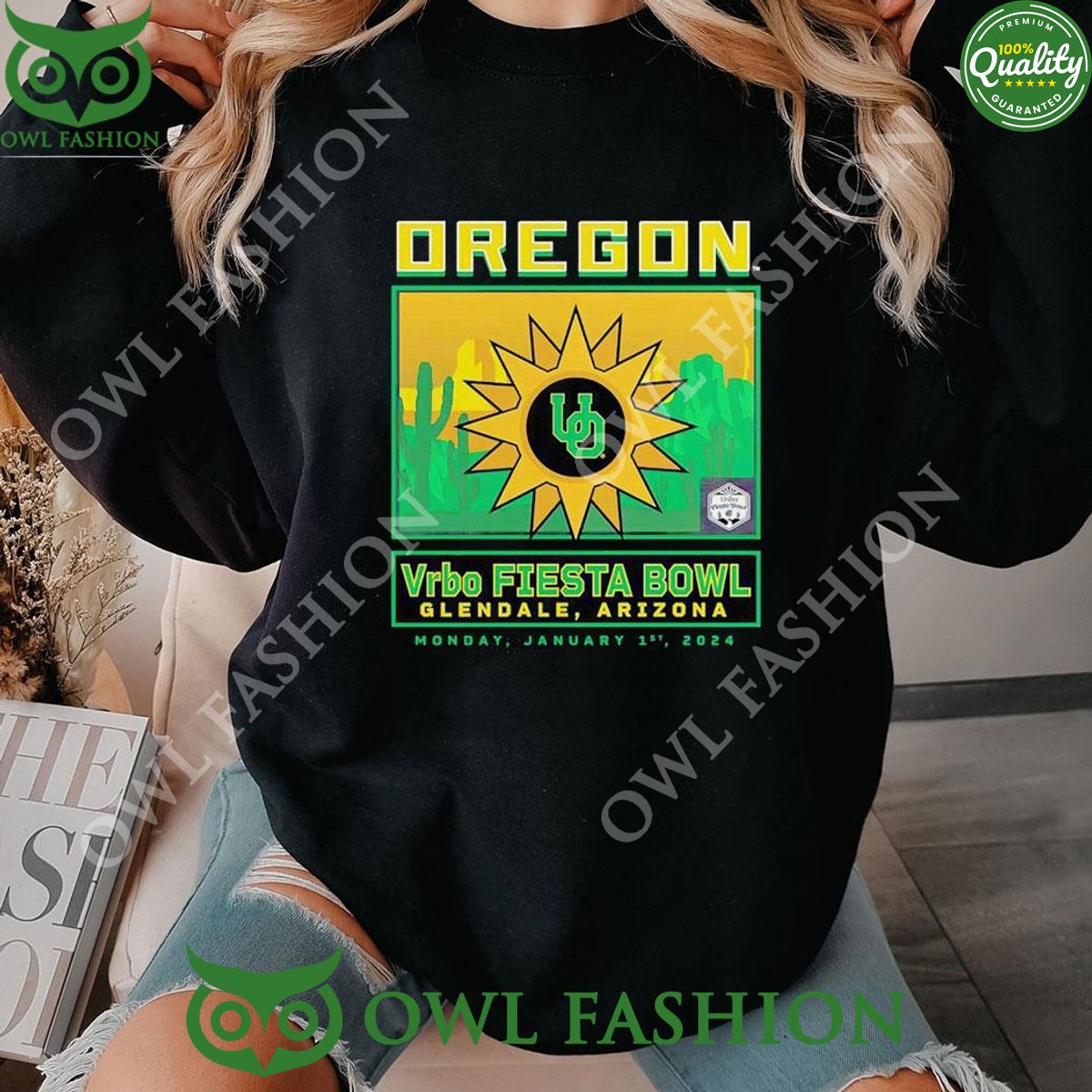 Oregon Ducks 2024 Vrbo Fiesta Bowl Shirt Hoodie