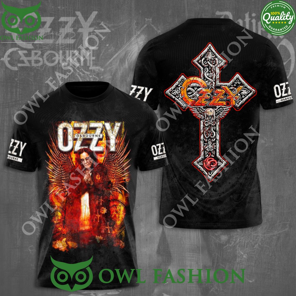 Ozzy Osbourne Rock Metal Band 3D Tshirt Hoodie