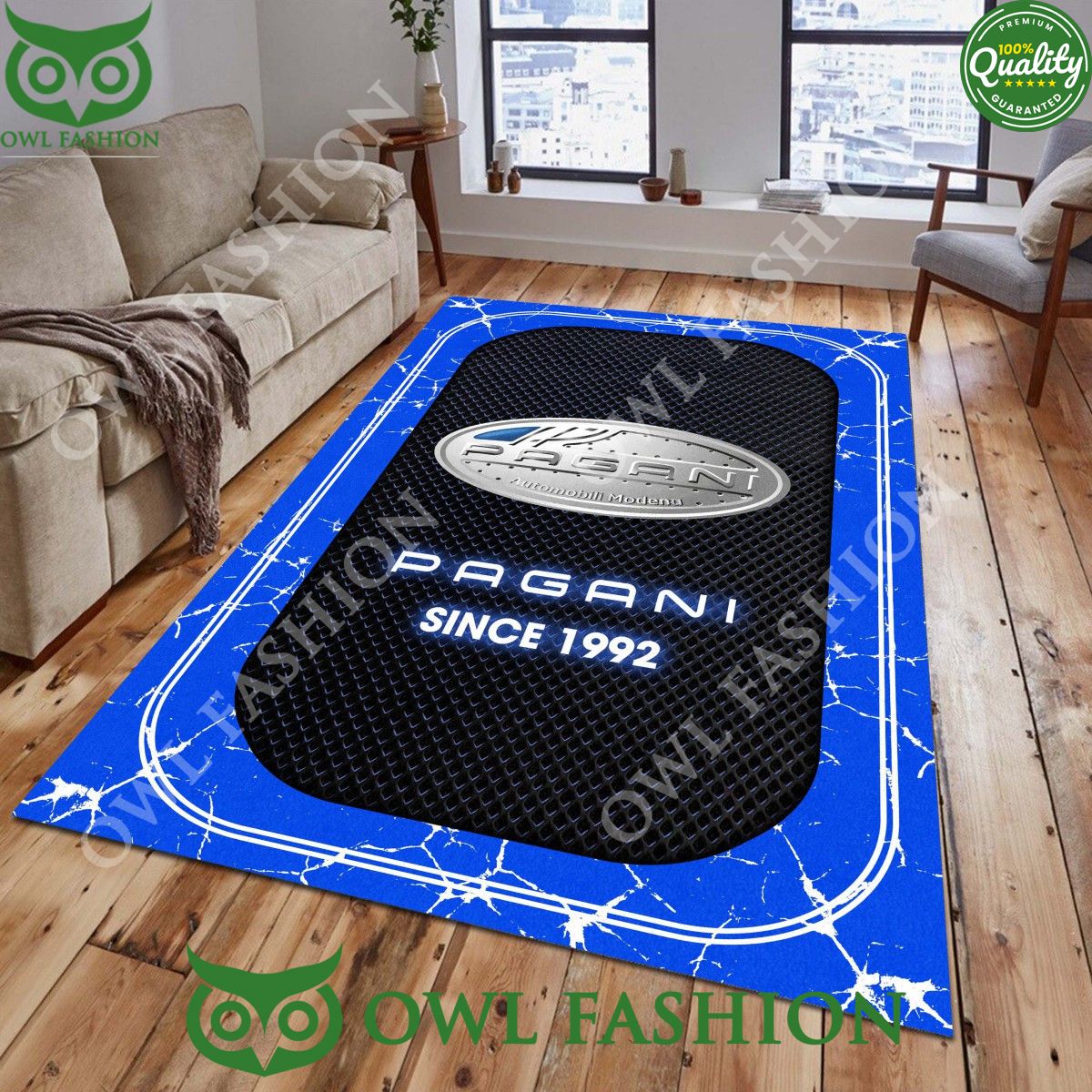 Pagani Italian sport cars 1992 stone marble rug carpet