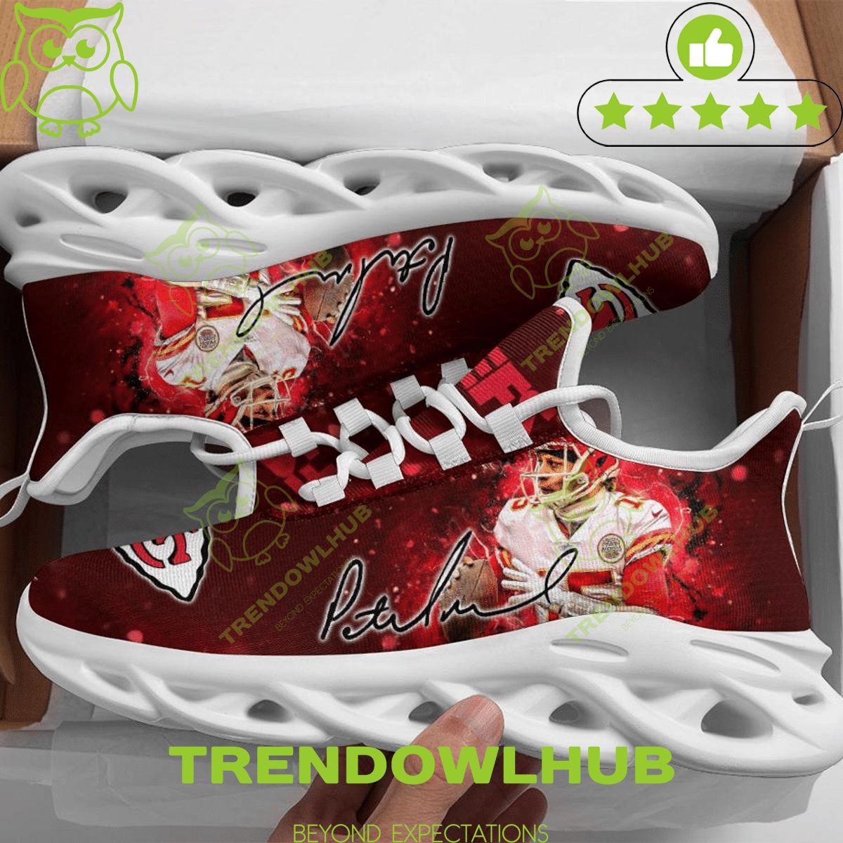 Patrick Mahomes Broken Helmet Kansas City Chiefs Max Soul Shoes