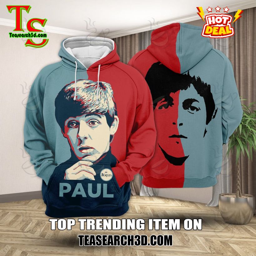 Paul McCartney 3D Full Printed T-Shirt Sweatshirt, Hoodie