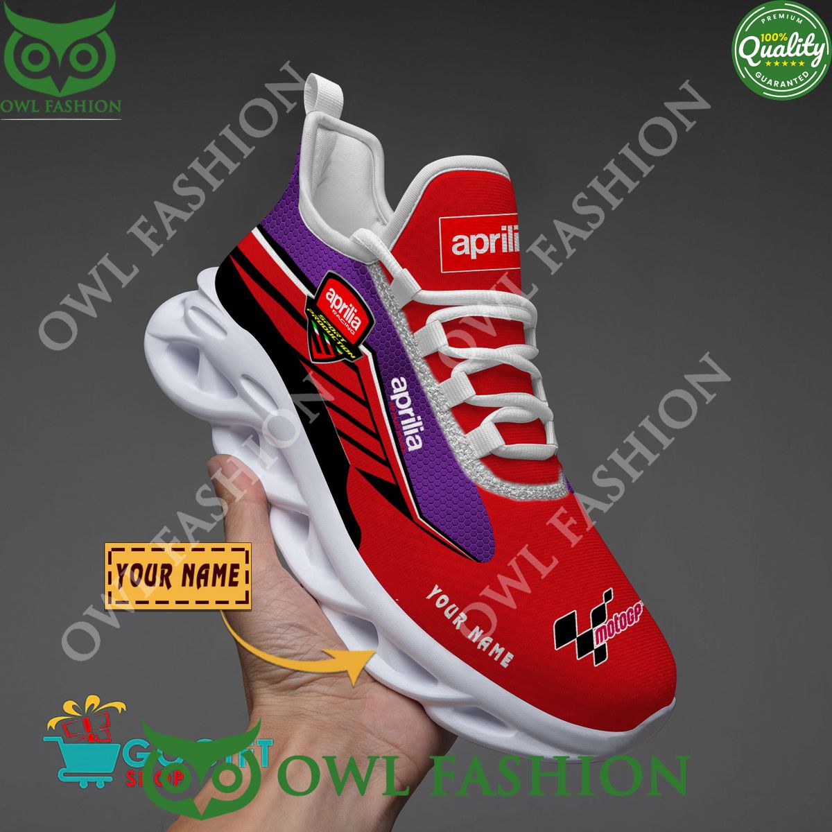 Personalized Aprilia Racing 2024 MotoGP max soul shoes