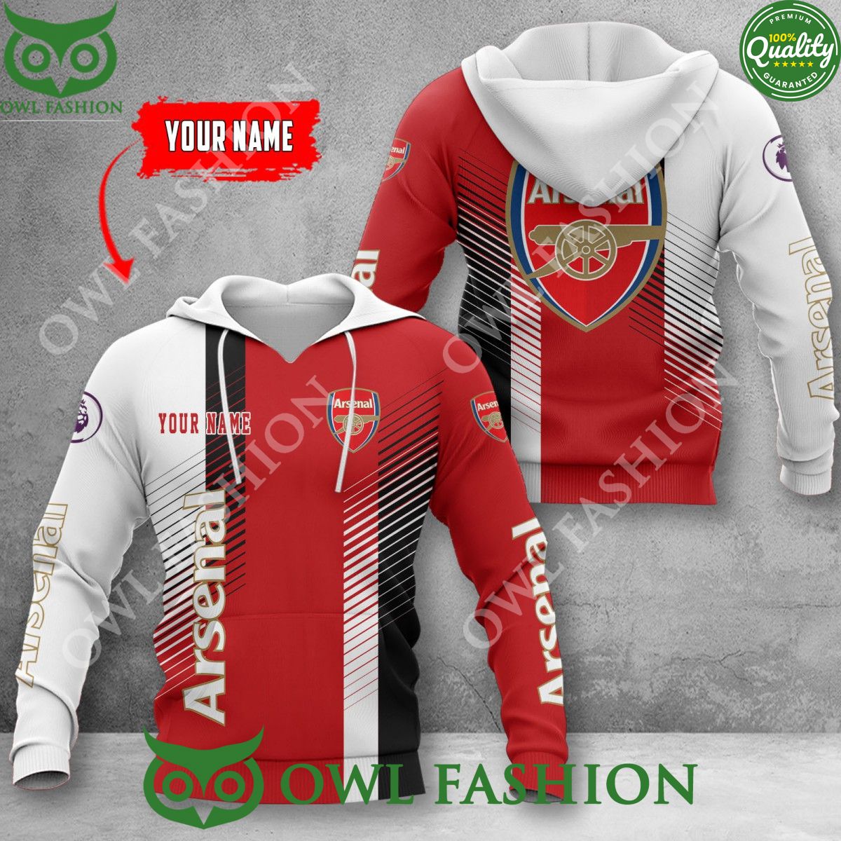 Personalized Arsenal F.C. Christmas For Fans Ugly Sweater Jumper