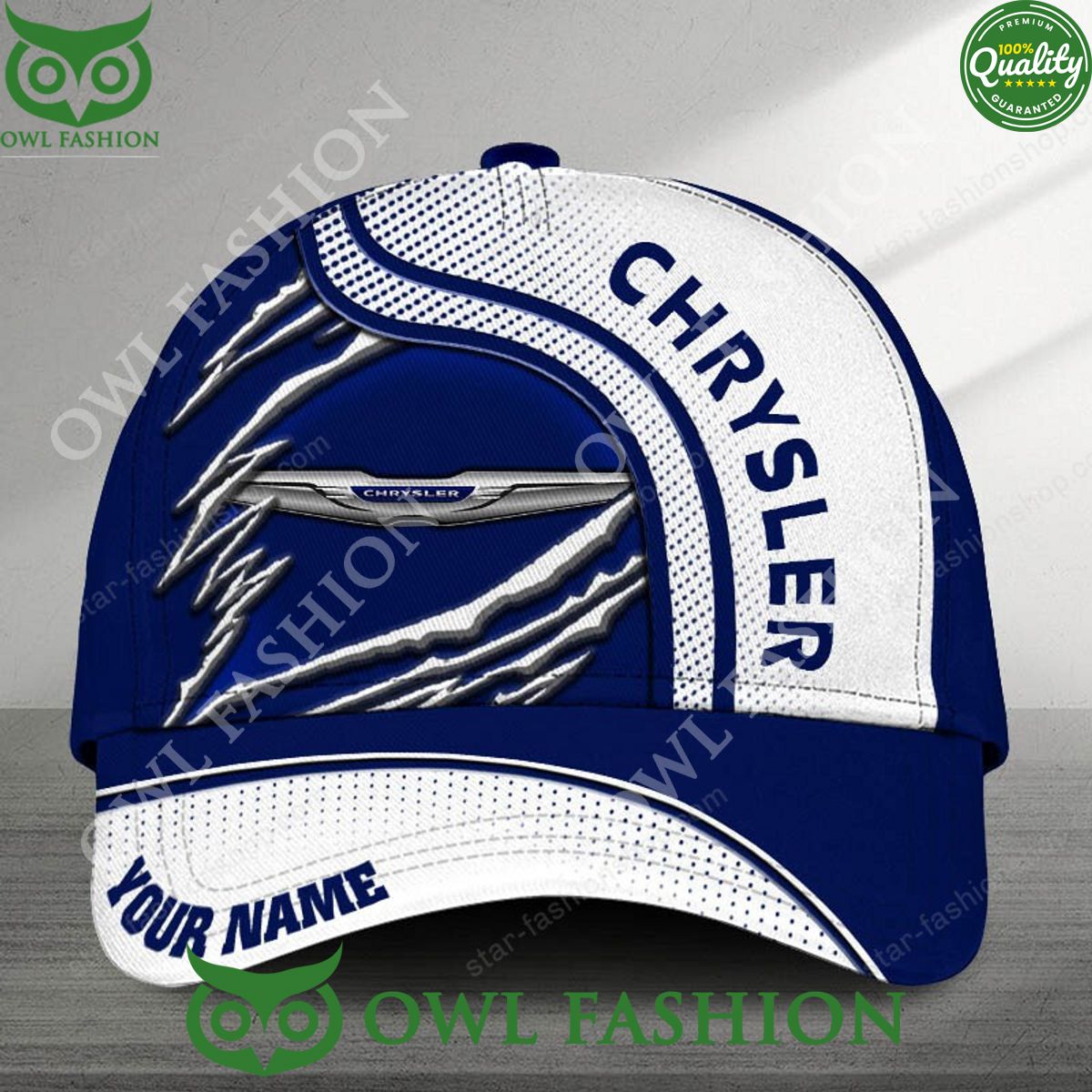 Personalized Chrysler New Car Claw Scratches Printed Cap