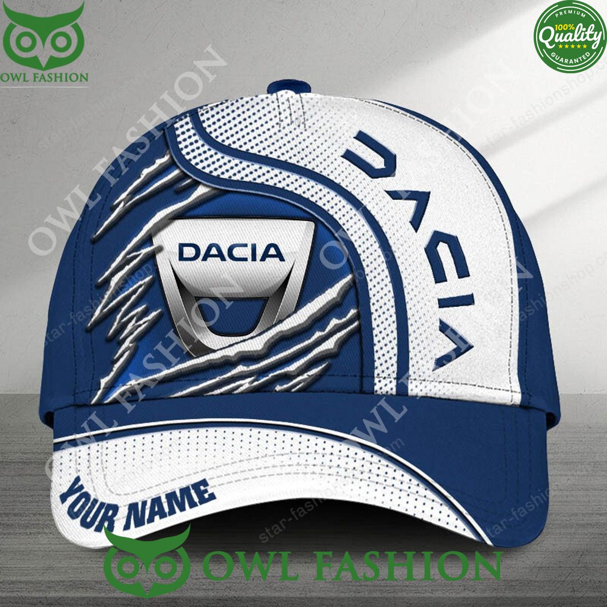 Personalized Dacia Limited Edition Car Scratches Printed Cap