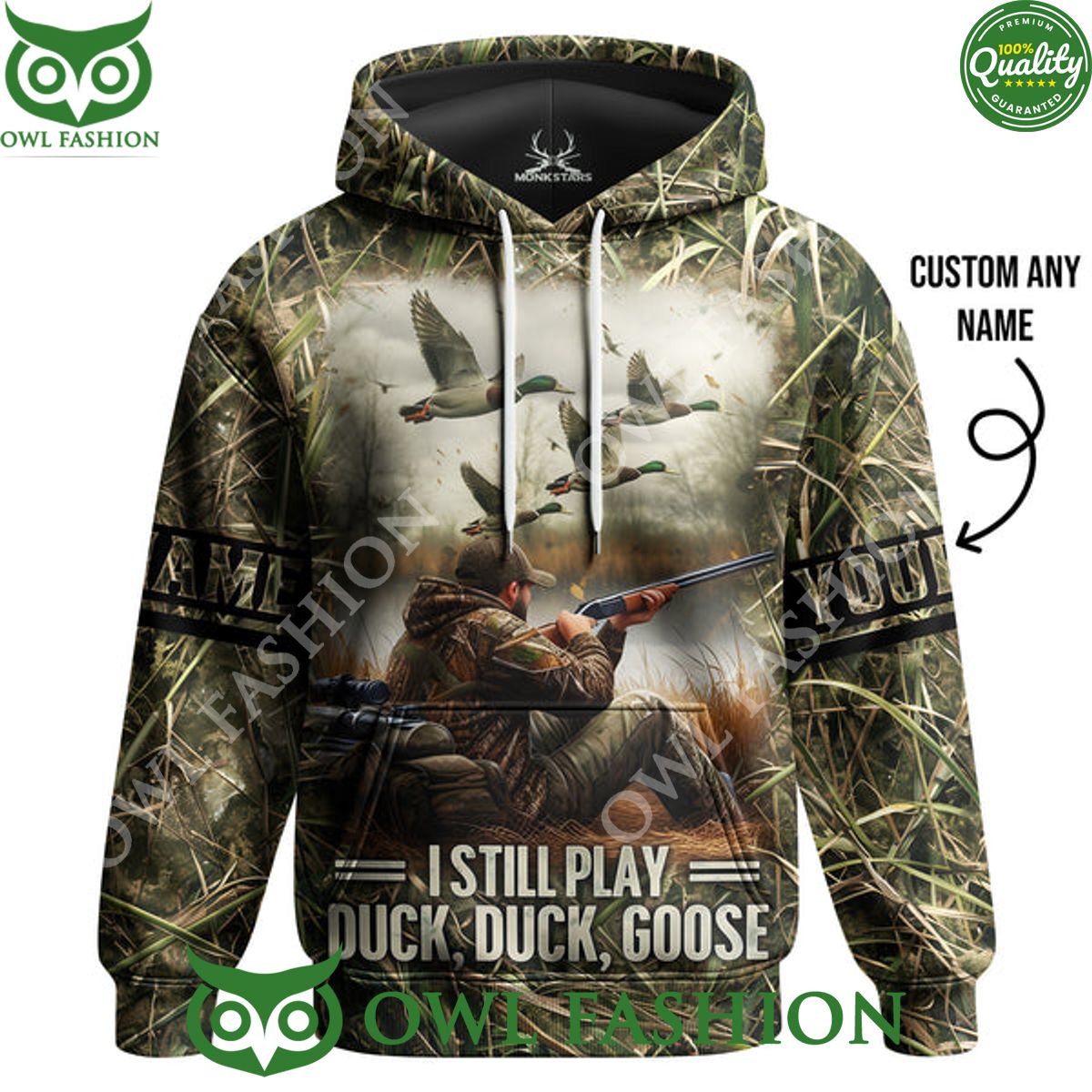 Personalized Hunting I Still Play Duck Duck Goose Hoodie