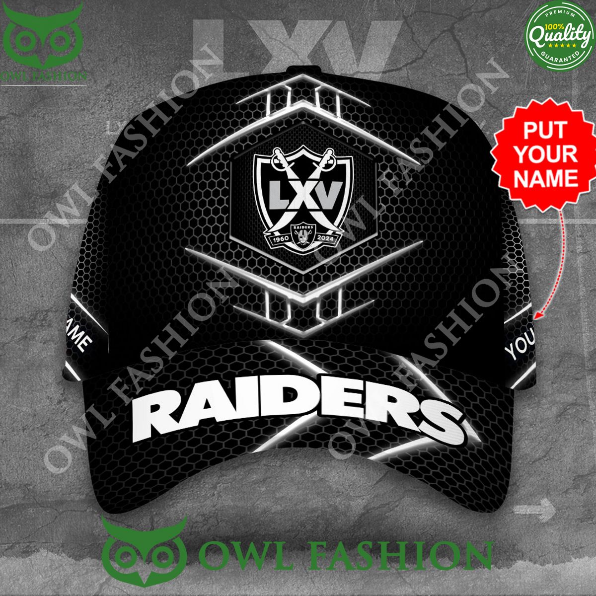 Personalized Las Vegas Raiders Logo Team Classic Cap