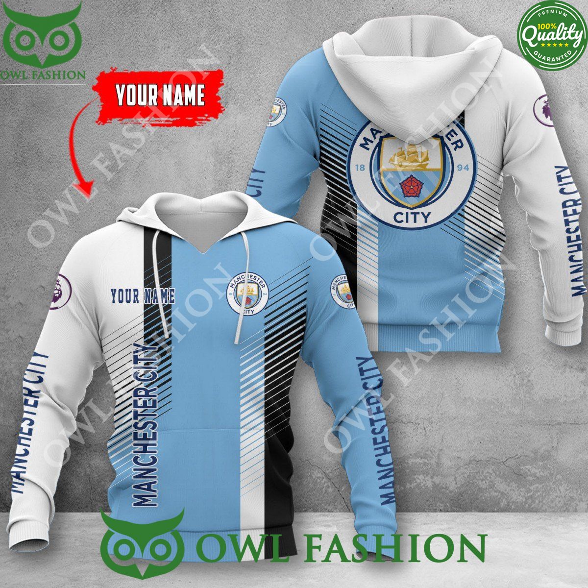 Personalized Manchester City F.C Christmas For Fans Ugly Sweater Jumper