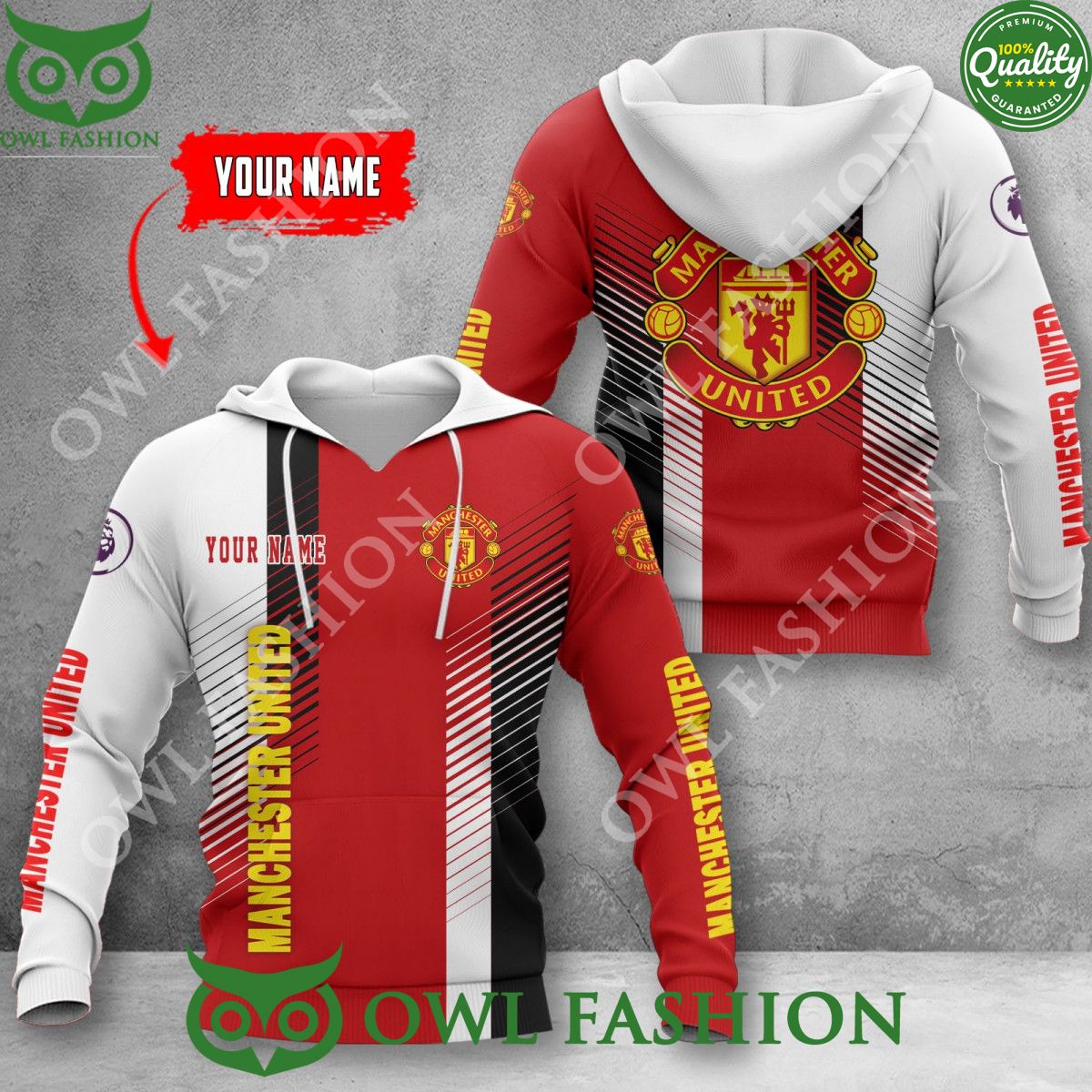 Personalized Manchester United Christmas For Fans Ugly Sweater Jumper