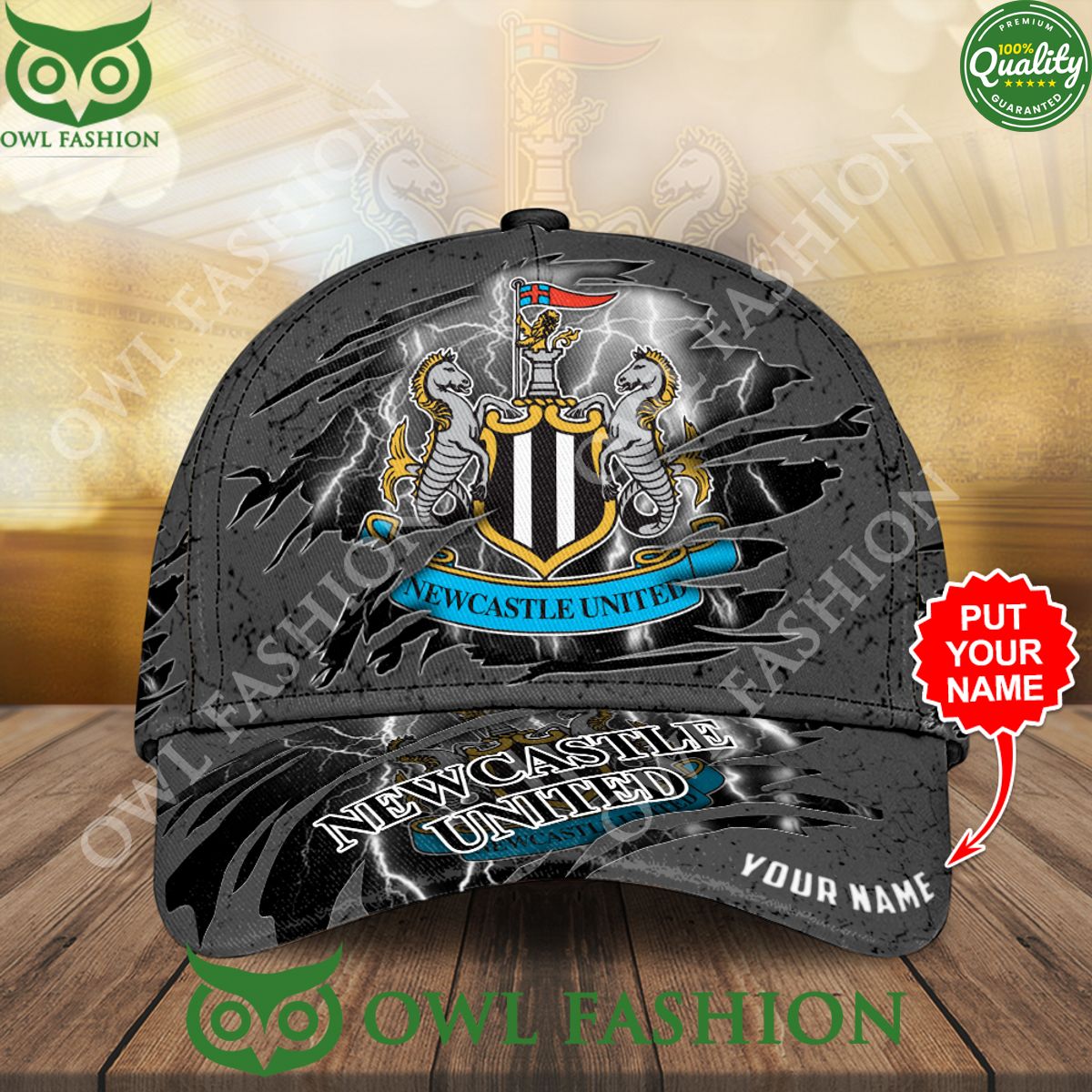 Personalized Newcastle United EPL with Logo Classic Cap