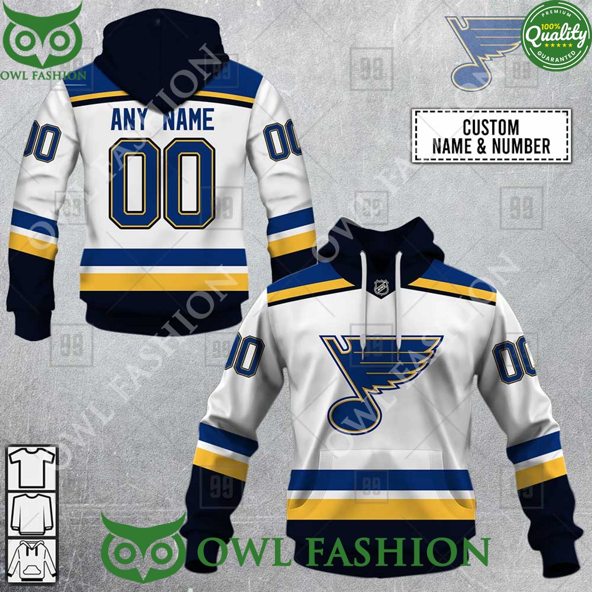 Personalized NHL St. Louis Blues Jersey Hoodie shirt