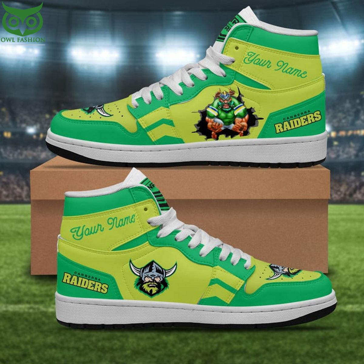Personalized NRL Canberra Raiders Air Jordan 1 Sneakers Limited