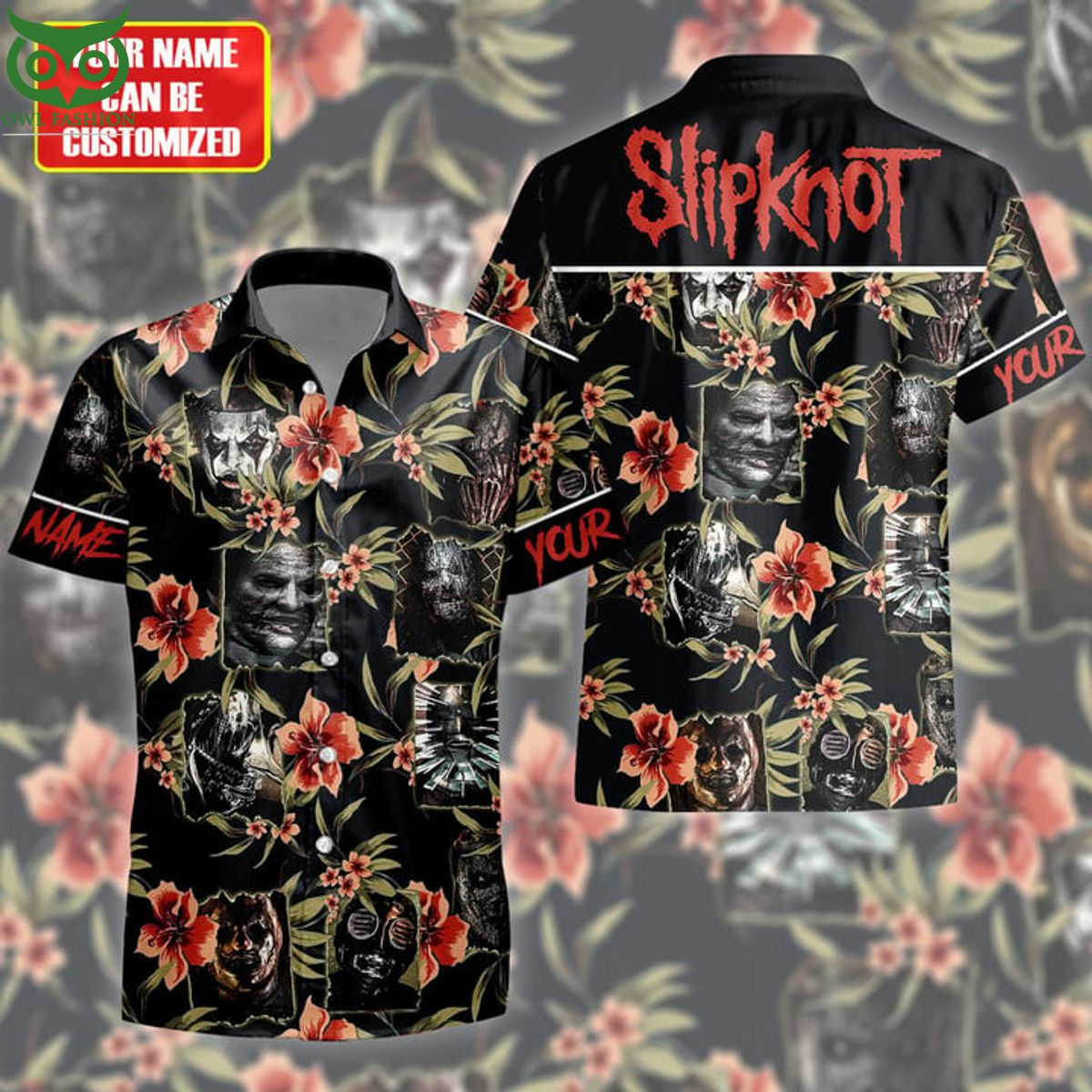 Personalized Slipknot Halloween Fictional Tropical Hawaiian Shirt