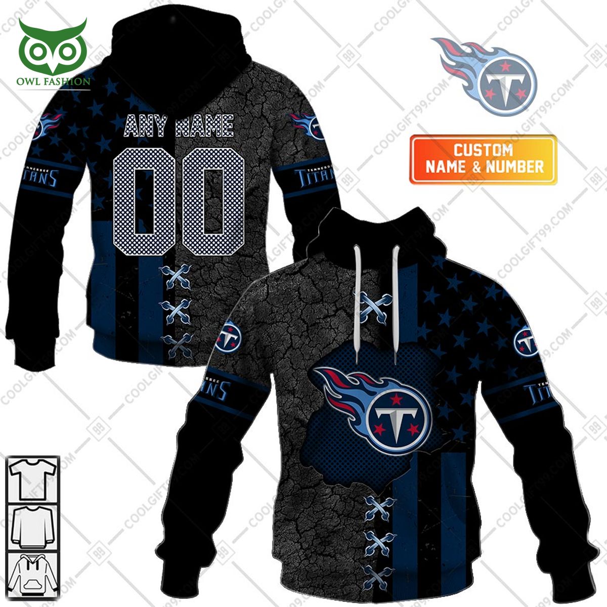 Personalized Tennessee Titans NFL hoodie shirt printed