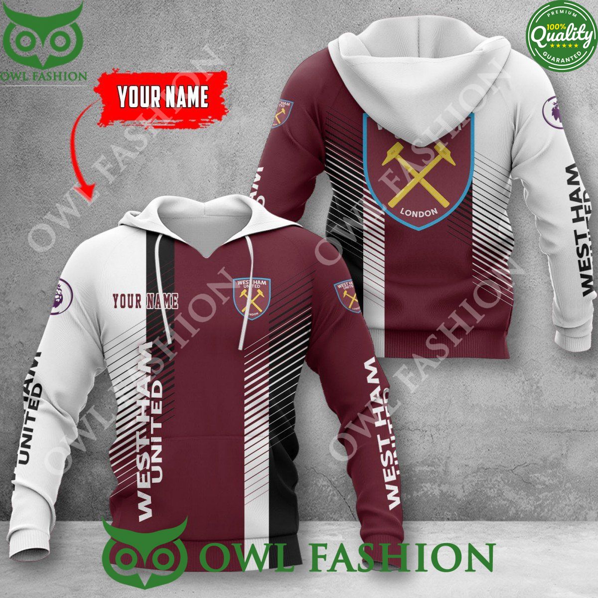 Personalized West Ham United F.C Christmas For Fans Ugly Sweater Jumper