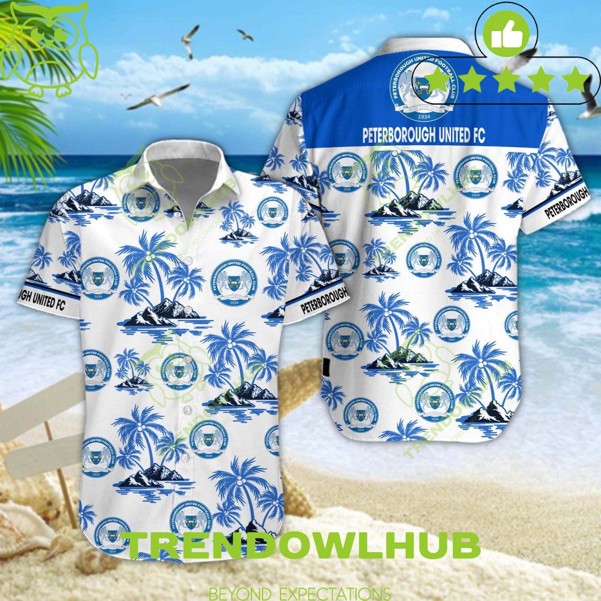 Peterborough United EFL League Two Limited Hawaiian Shirt Shorts