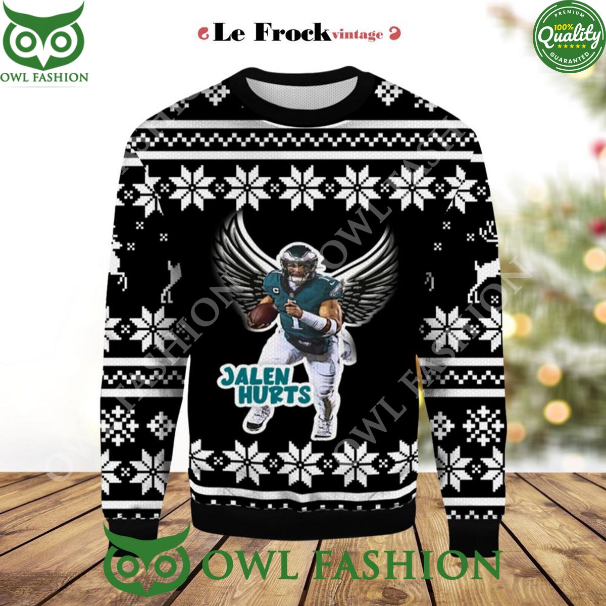 Philadelphia Eagles Quarterback Jalen Hurts Premium Ugly Sweater Jumper