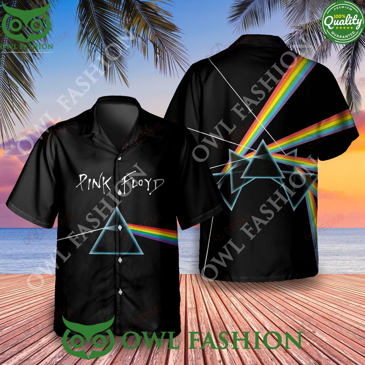 Pink Floyd Album The Dark side of the Moon Hawaiian Shirt