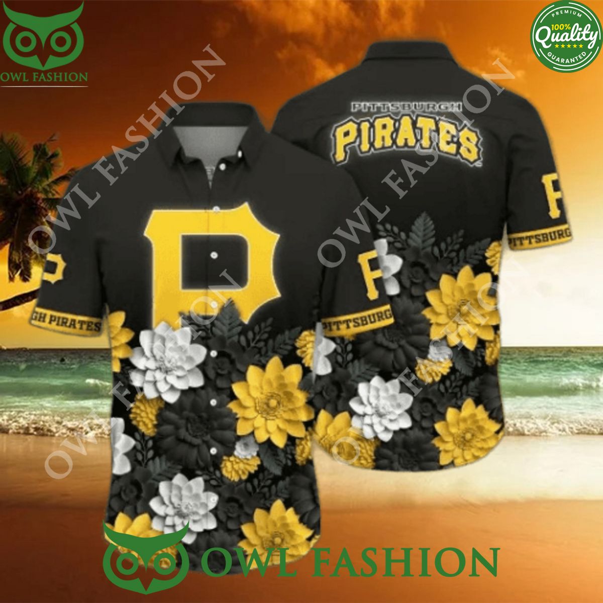 Pittsburgh Pirates MLB Flower Fangift Hawaiian Shirt