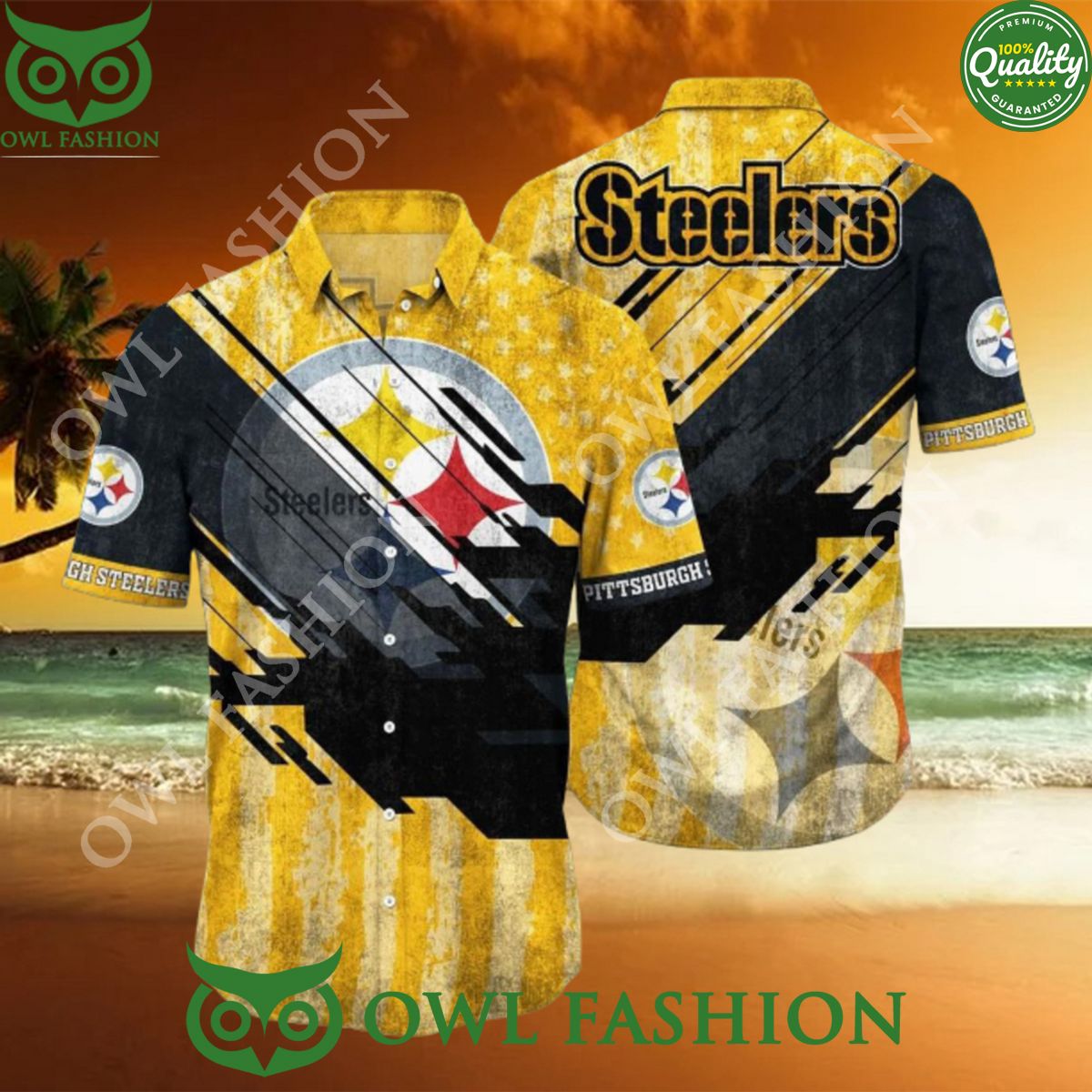 Pittsburgh Steelers NFL Championship Football Aloha Hawaiian Shirt