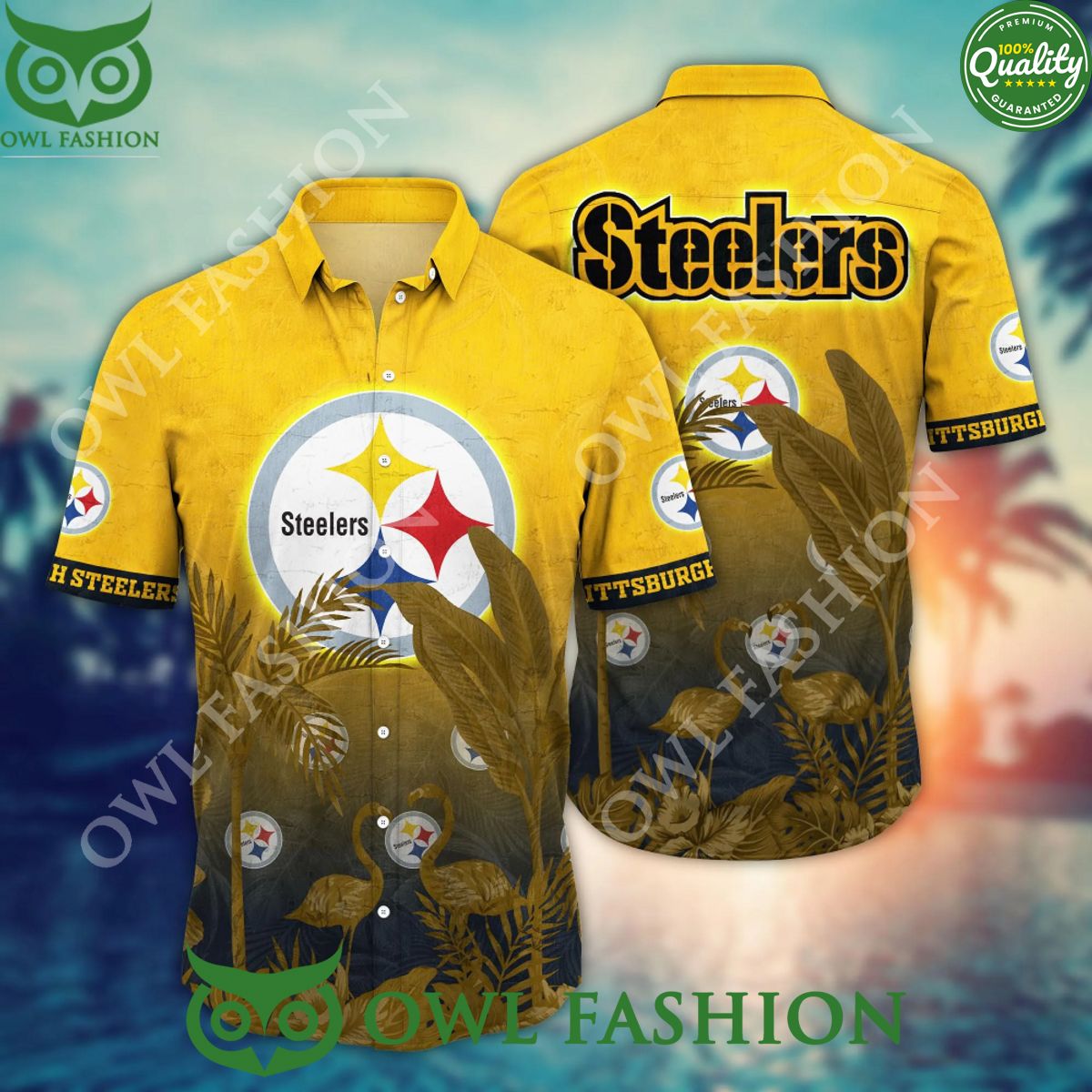 Pittsburgh Steelers NFL Championship Limited Hawaiian Shirt Shorts