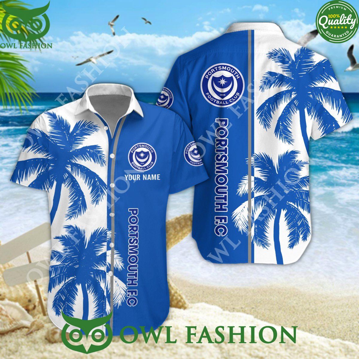 Portsmouth Personalized ropical coconut tree 2024 Hawaiian Shirt