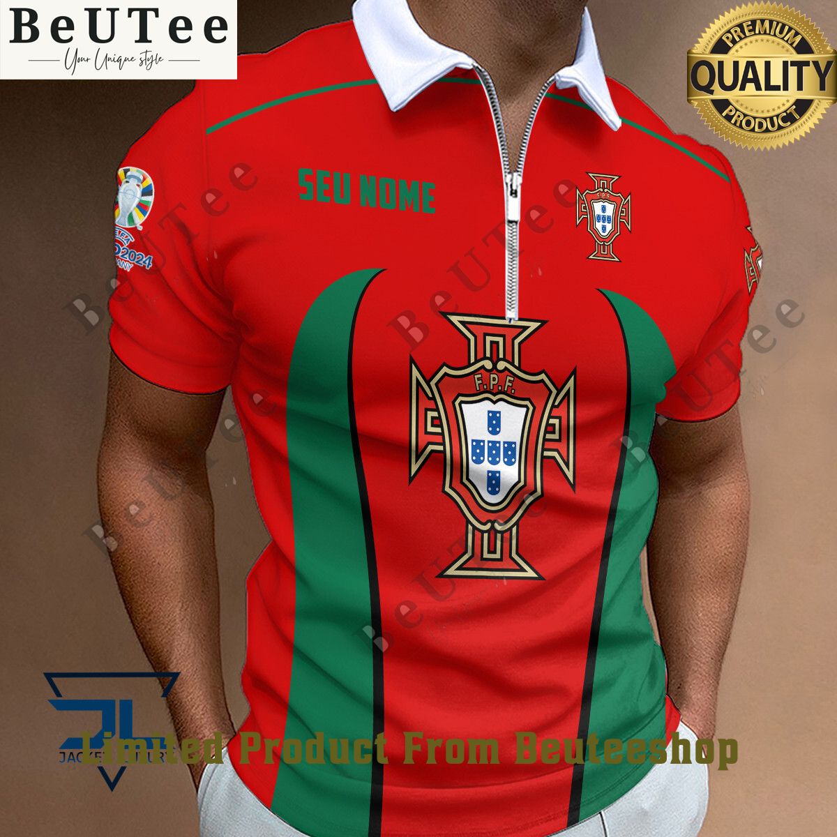 Portugal Euro Champion 2024 National Team Polo Shirt