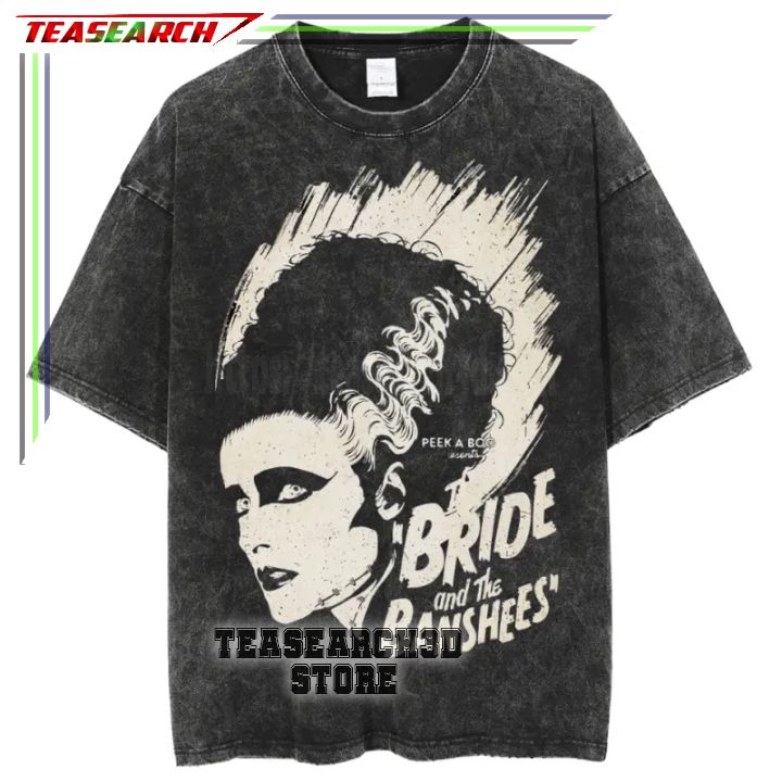 Post-Punk Siouxsie And The Banshees Unisex Acid Wash Denim T-Shirt