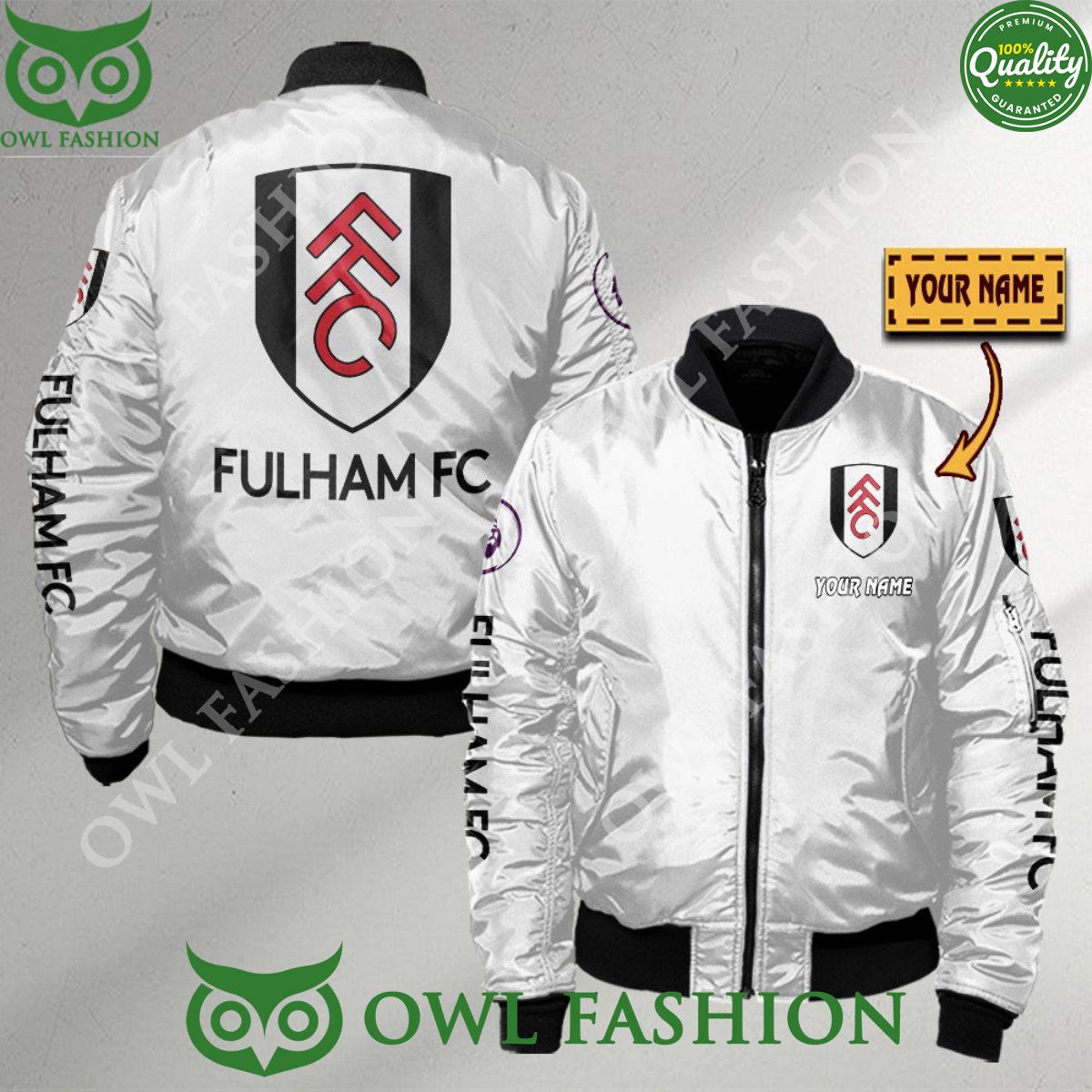 Premier League Fulham Customized 3D Bomber Jacket