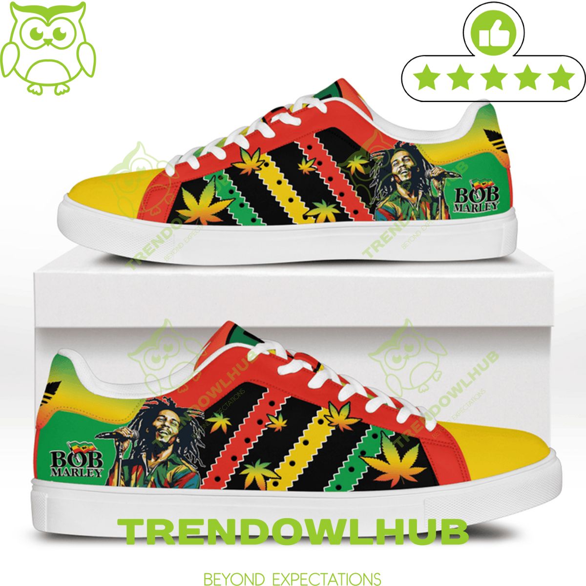 Premium Bob Marley Jamaican singer and guitarist Stan smith