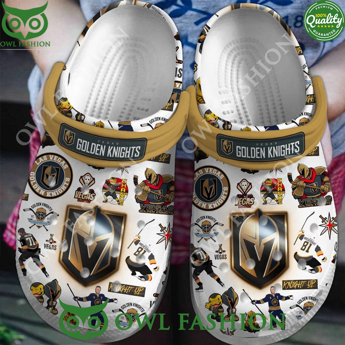 Premium Vegas Golden Knights Ice Hockey Crocs