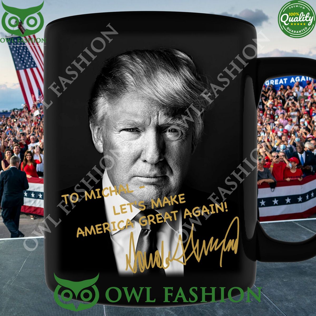 President Donald Trump Autographed Makes America Great Again Mug