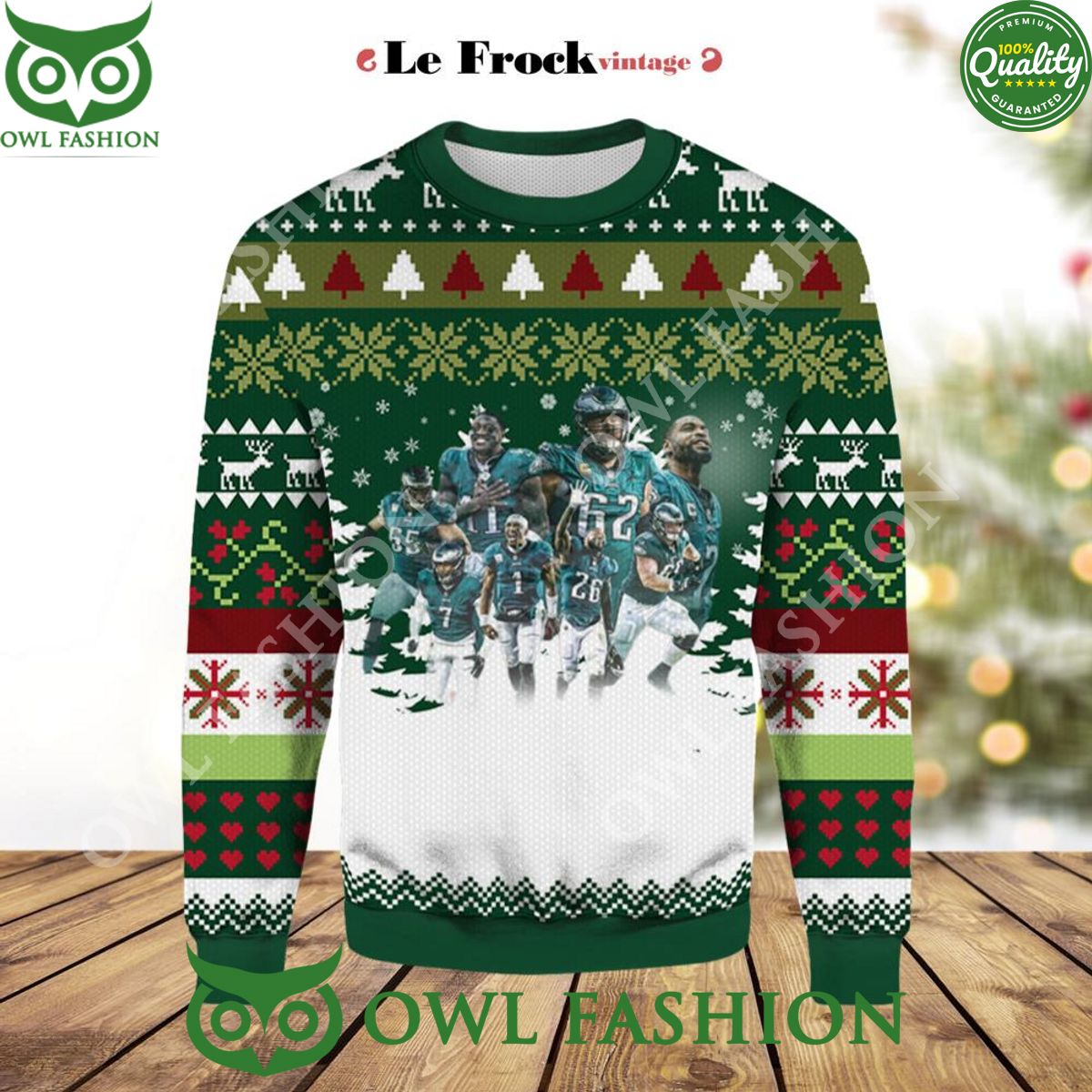 Pro Bowl Games Philadelphia Eagles Premium Ugly Christmas Sweater Jumper