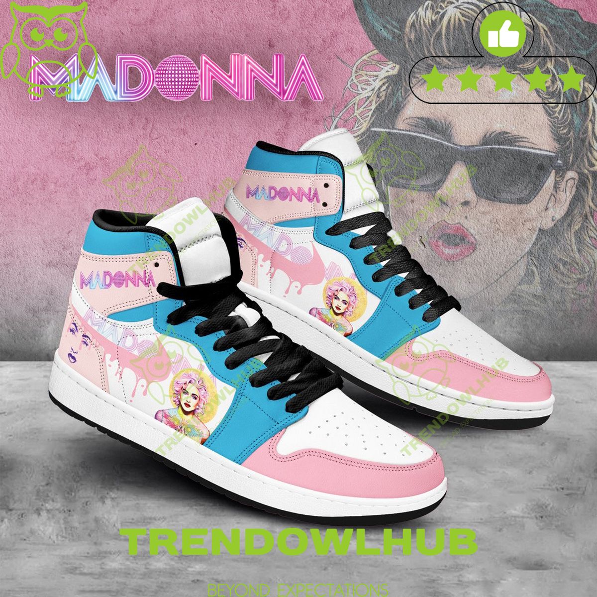 Queen of Pop singer Madonna Air Jordan Sneaker