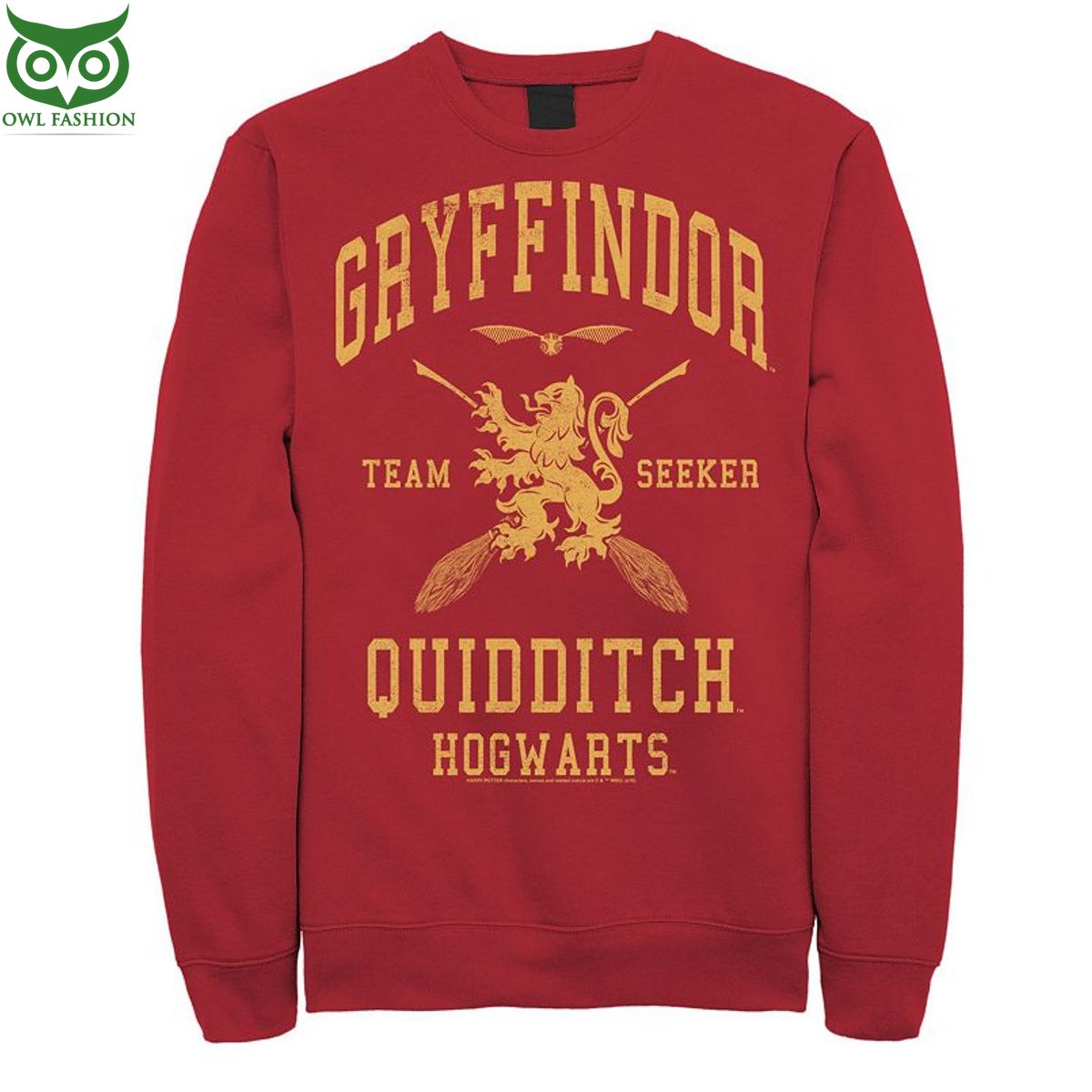Quidditch hogwarts Team seeker Gryffindor sweater harry potter shop owl fashion